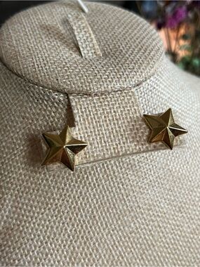 Gold Star Stud Earrings